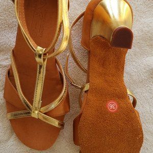 Golden Sansha Dance Shoes